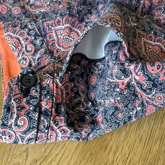 Ann Taylor Womens Short Size 0 Paisley Floral Pockets Chino Spring Summer - Picture 10 of 10